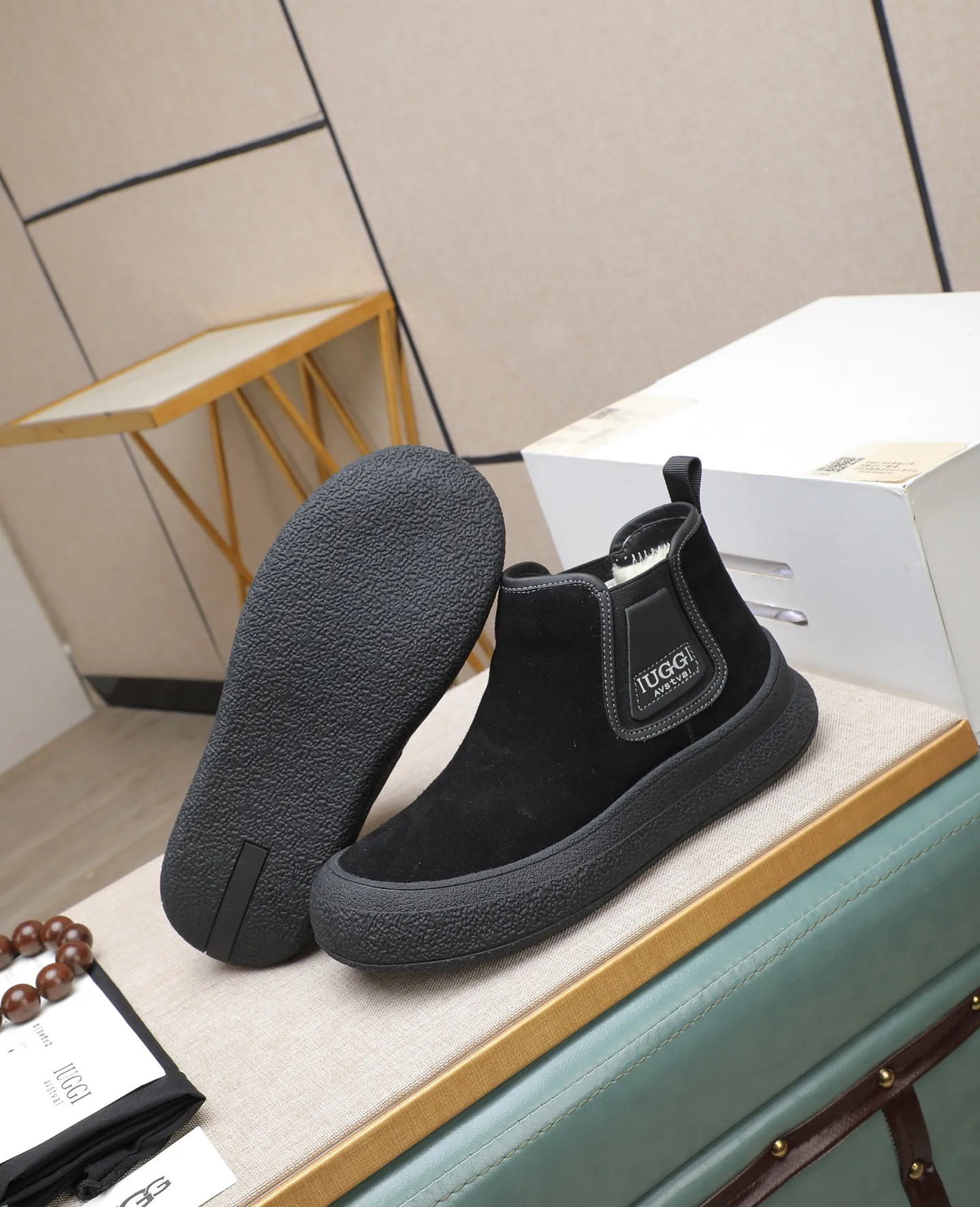 Men's shoes 💰580 IUGGI new retro presbyopia men's shoes, casual and versatile, full of high-end sense, fashionable, luxury and personalized style, joint model, retro presbyopia factor, full of handsome style, first layer suede cowhide, lining wool, rubber outsole, light and non-slip size: 39-44